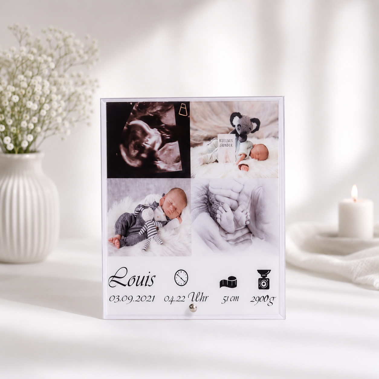 Personalisiertes Glasbild