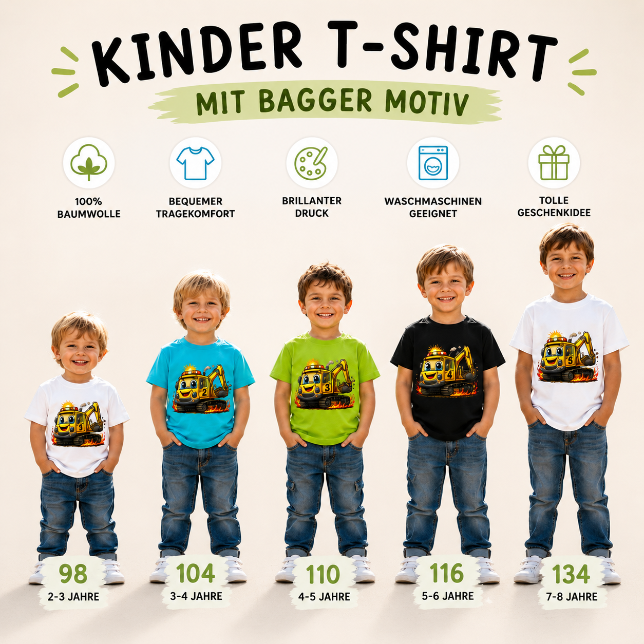 Personalisiertes Kinder T-Shirt